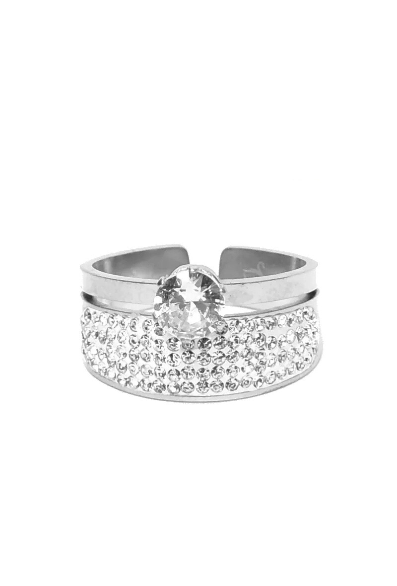 Grossiste Emma Fantaisies - Bague taille réglable Argent