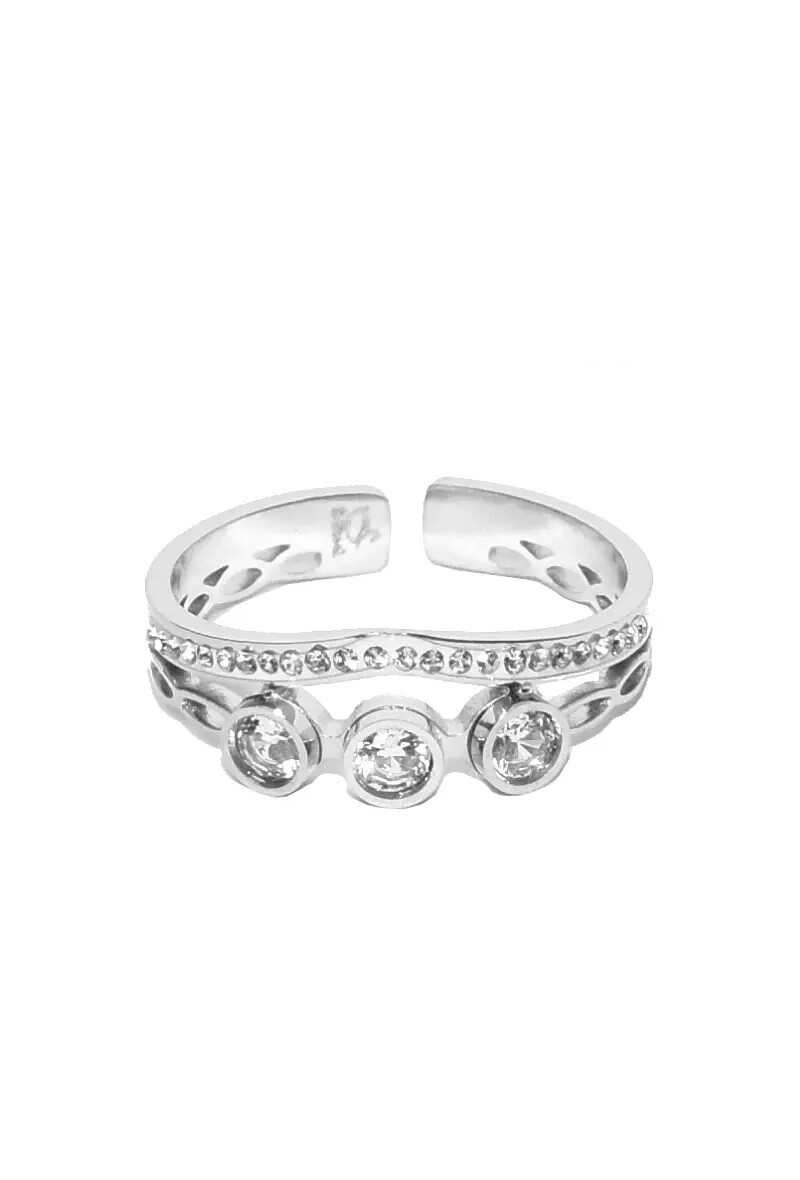 Grossiste Emma Fantaisies - Bague taille réglable Argent