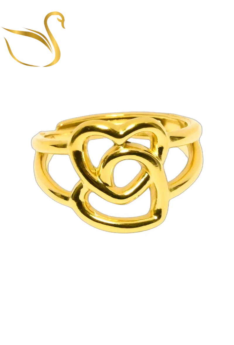 Grossiste Emma Fantaisies - Bague taille réglable coeur