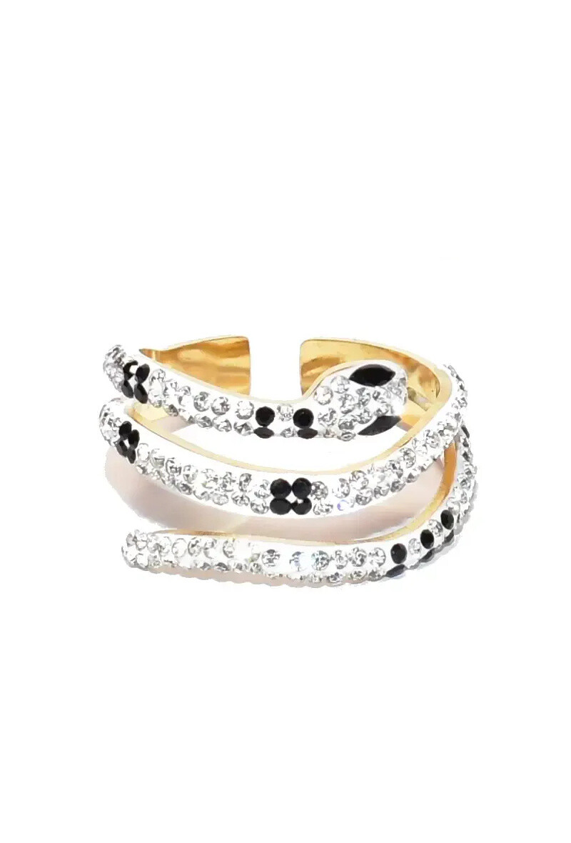 Grossiste Emma Fantaisies - Bague serpent taille réglable Or