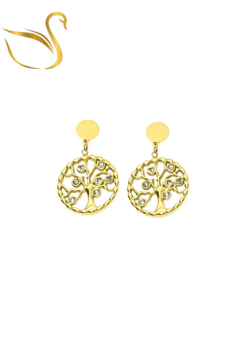 Grossiste Emma Fantaisies - Boucle-d-oreille arbre de la vie