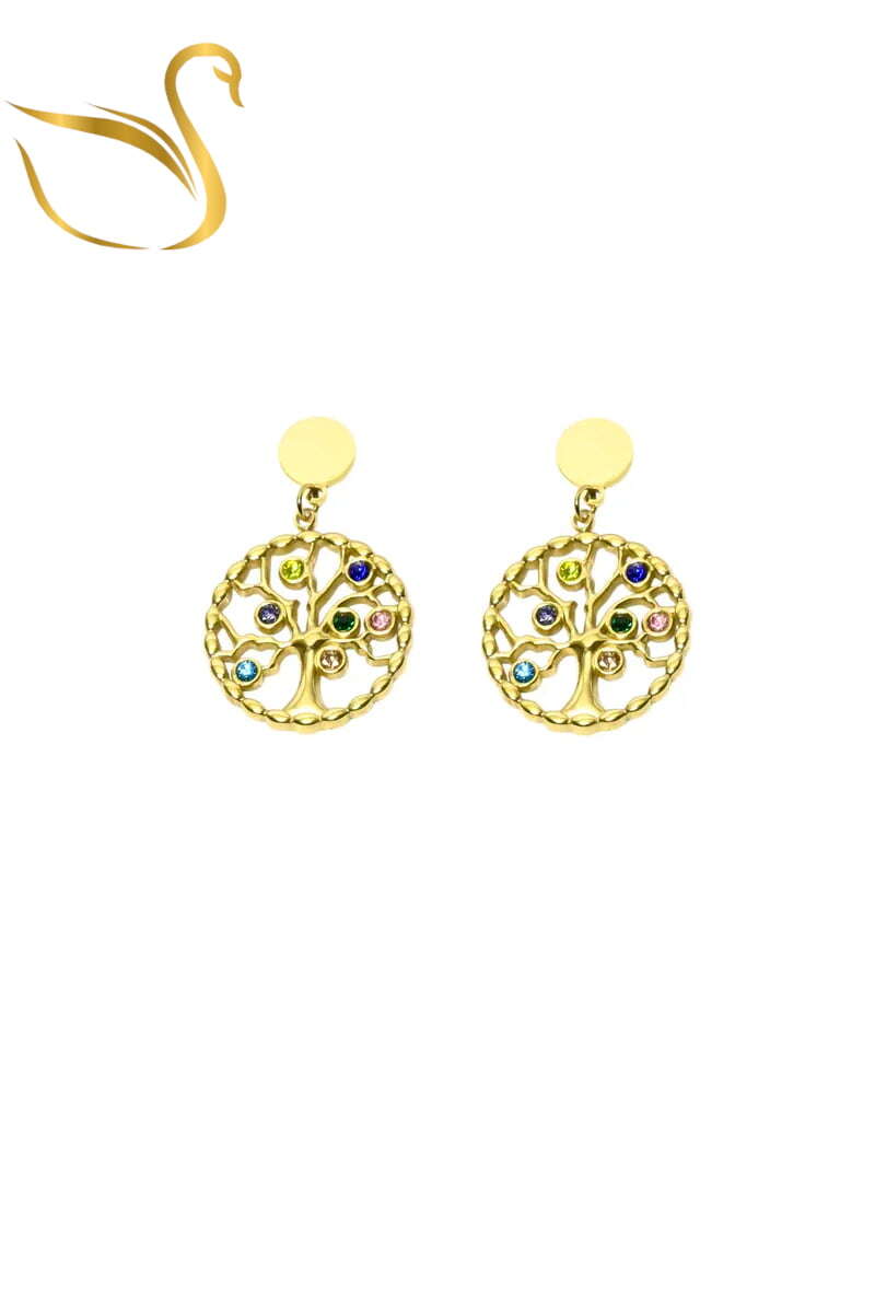 Grossiste Emma Fantaisies - Boucle-d-oreille arbre de la vie