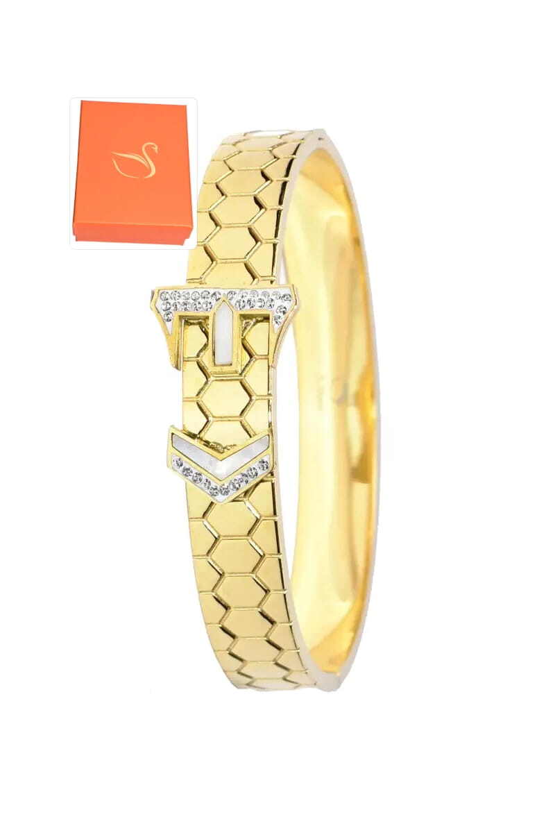 Grossiste Emma Fantaisies - Coffret cadeaux jonc bracelet Or