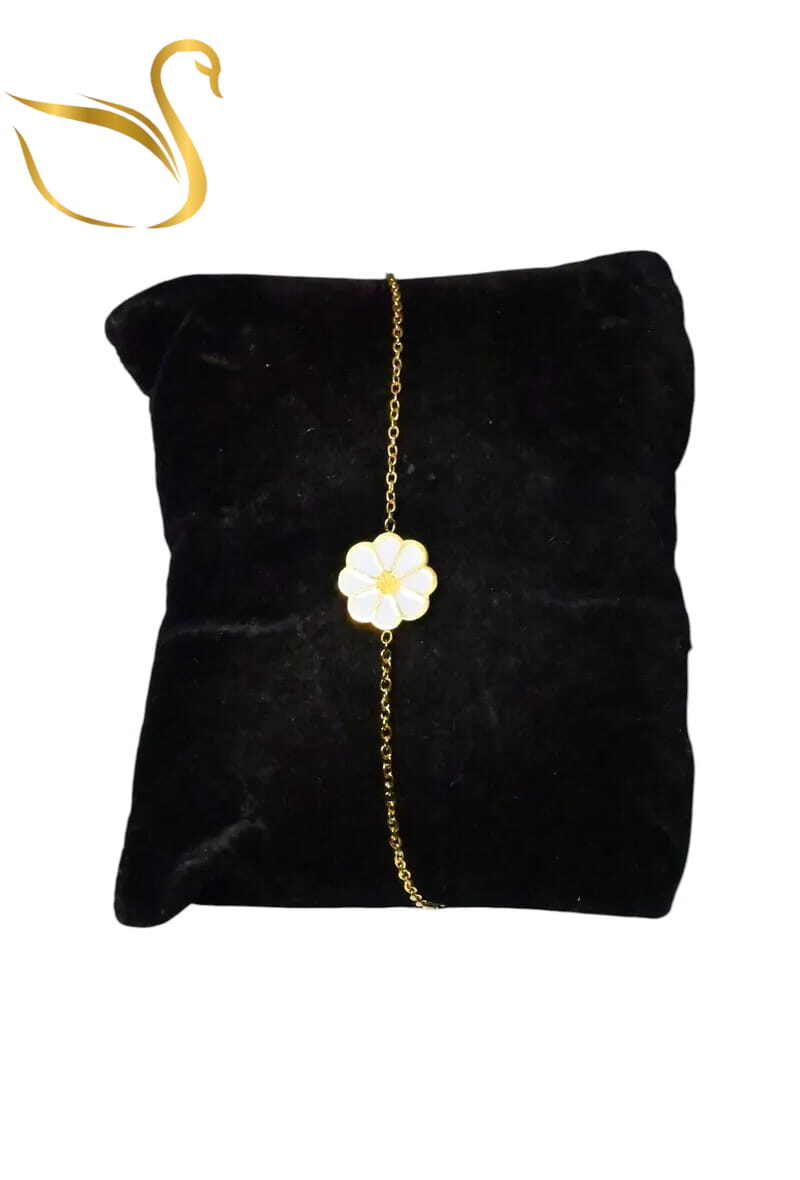 Grossiste Emma Fantaisies - Bracelet fleur Or