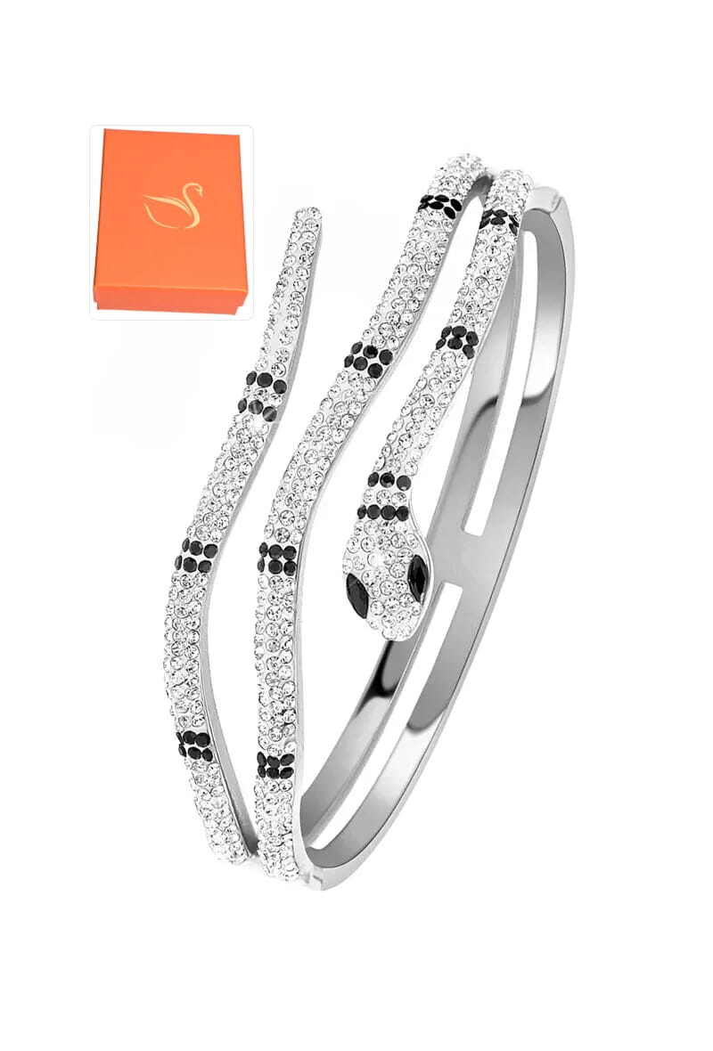 Grossiste Emma Fantaisies - Coffret cadeaux jonc serpent Argent