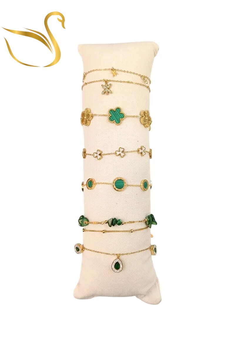 Grossiste Emma Fantaisies - Bracelet en lot avec présentoir Or