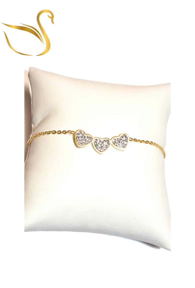Grossiste Emma Fantaisies - Bracelet Coeur Or