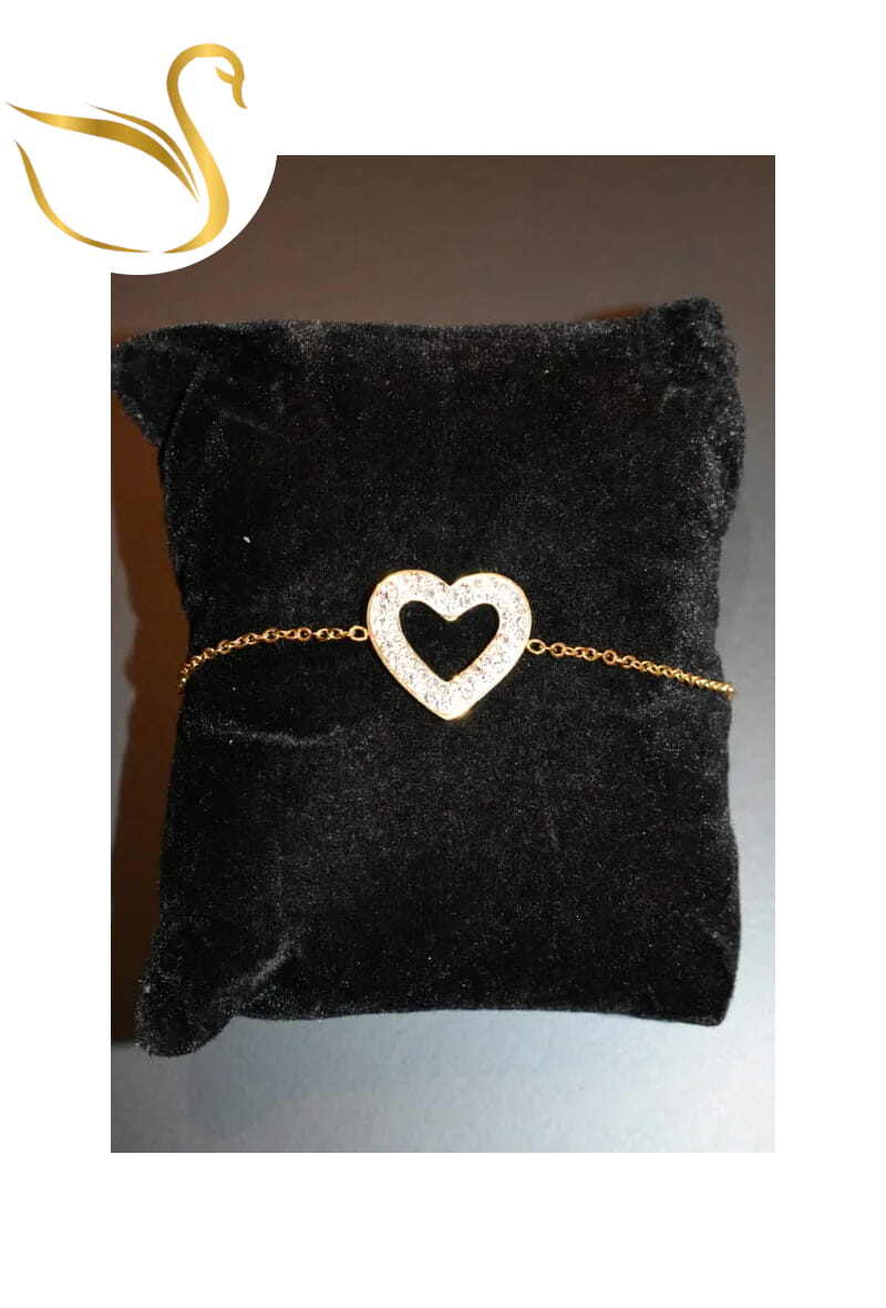 Grossiste Emma Fantaisies - Bracelet coeur Or