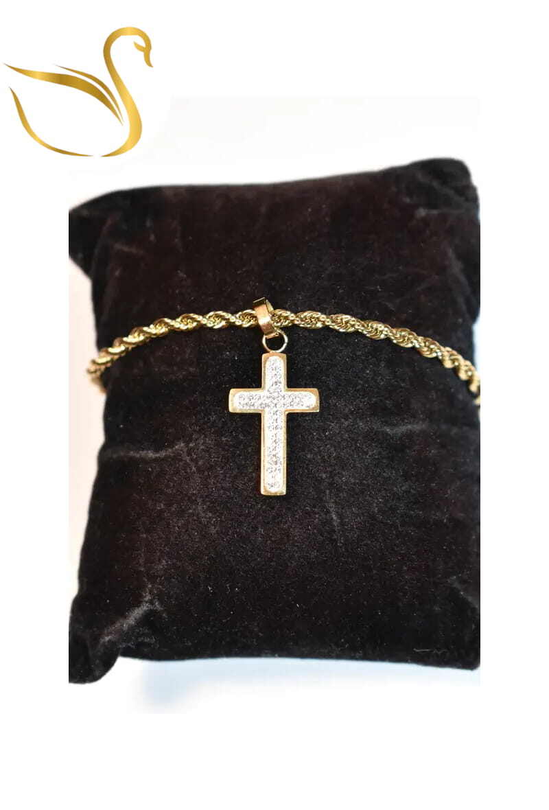 Grossiste Emma Fantaisies - Bracelet croix Or