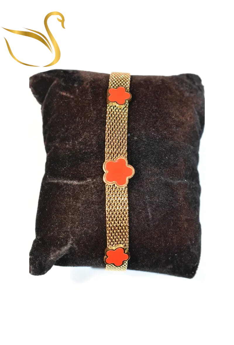 Grossiste Emma Fantaisies - Bracelet fleur Or