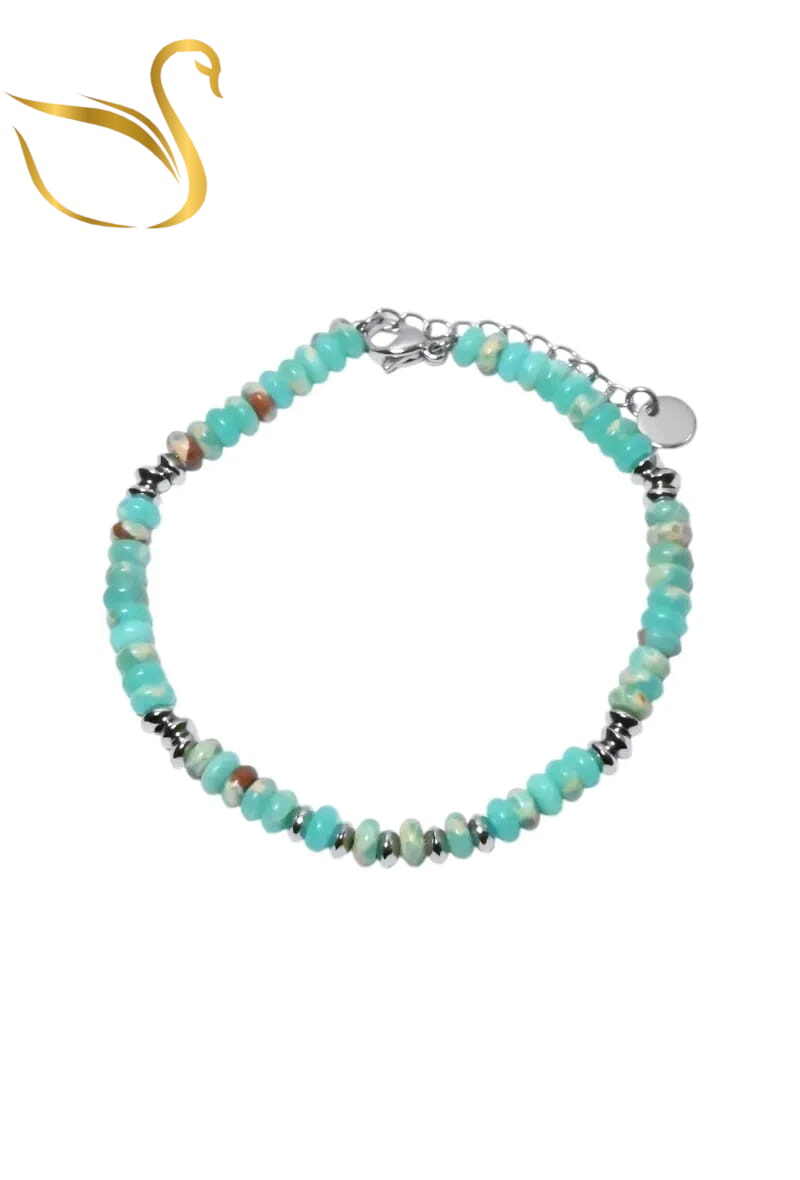 Grossiste Emma Fantaisies - Bracelet pierre minérale Or