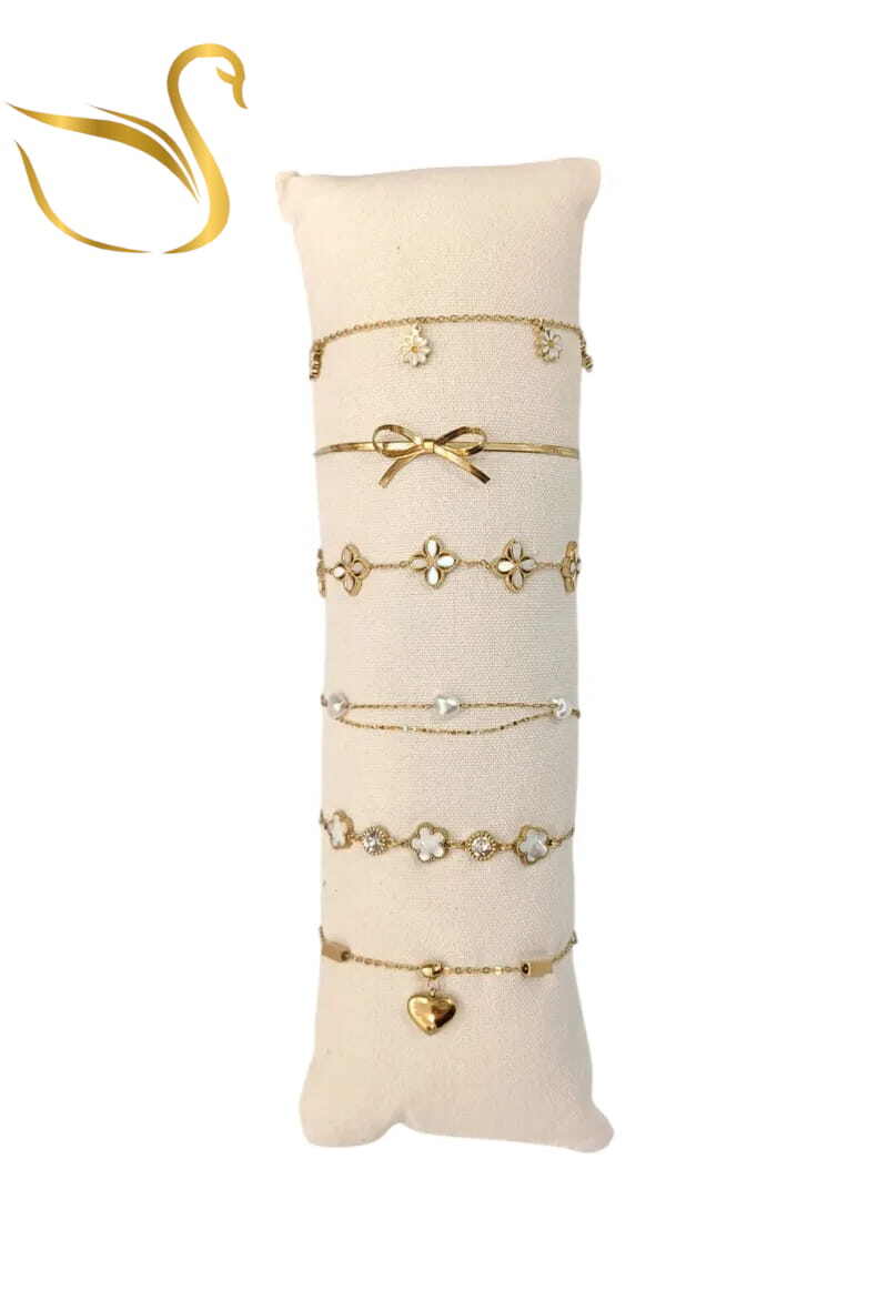 Grossiste Emma Fantaisies - Bracelet en lot avec présentoir Or