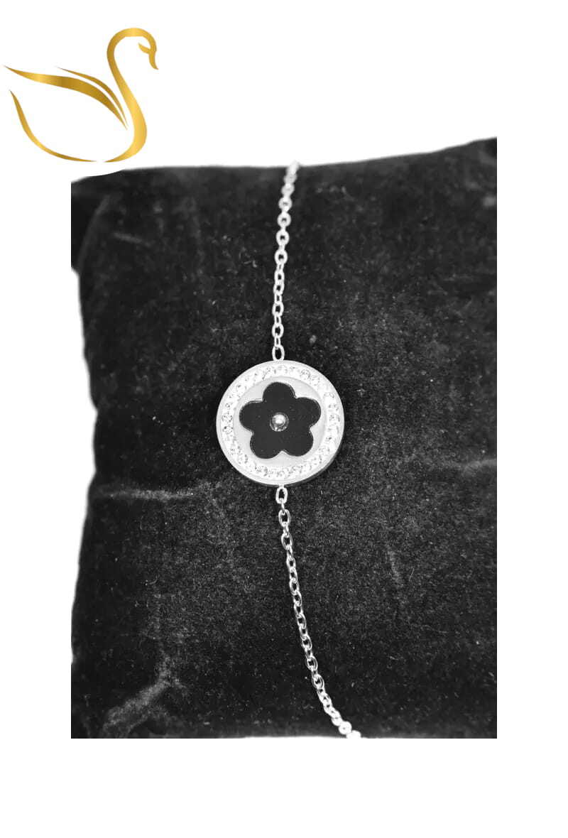 Grossiste Emma Fantaisies - Bracelet fleur Argent