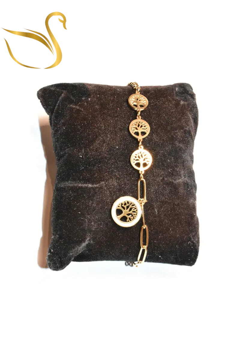 Grossiste Emma Fantaisies - Bracelet arbre de la vie Or