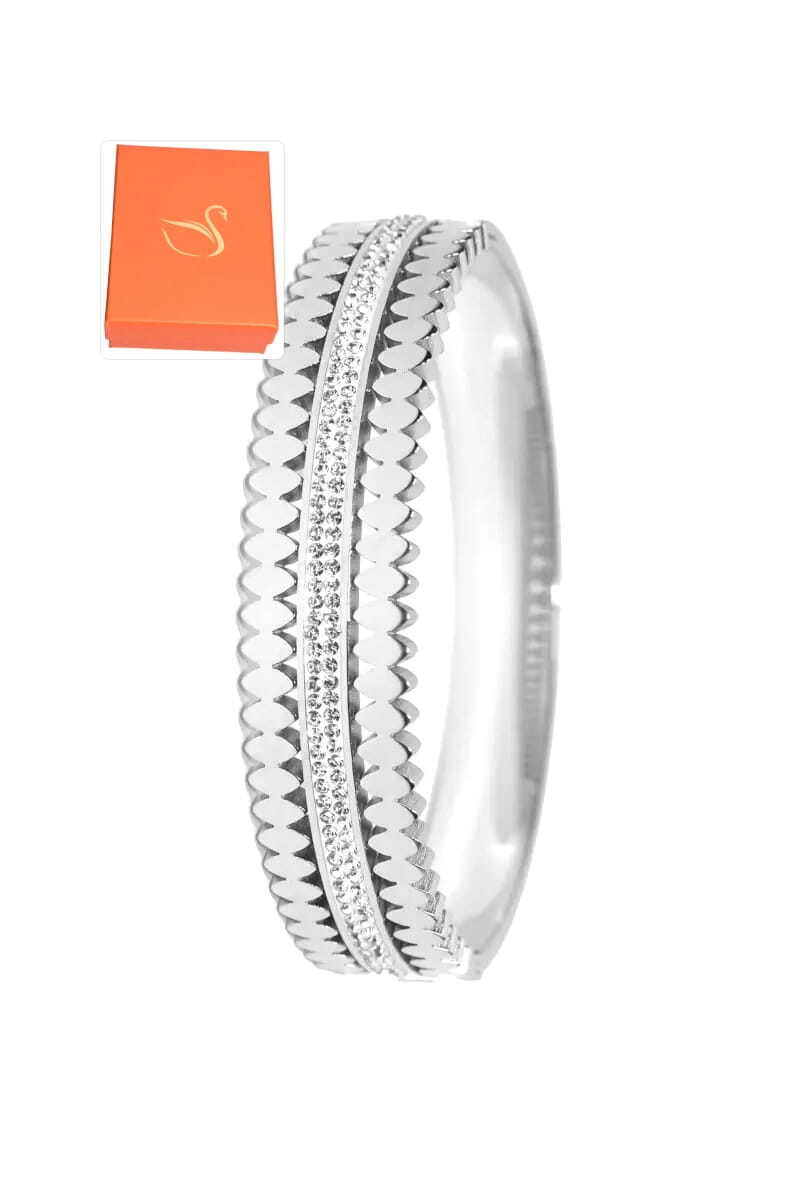 Grossiste Emma Fantaisies - Coffret cadeaux jonc bracelet Argent