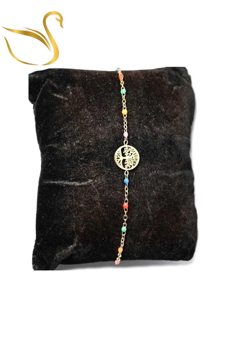 Grossiste Emma Fantaisies - Bracelet arbre de la vie Or