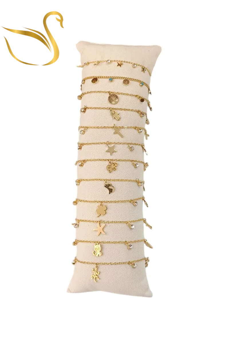 Grossiste Emma Fantaisies - Bracelet avec présentoire Or