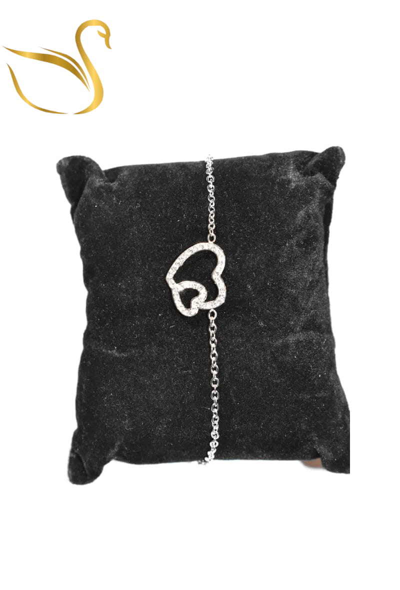 Grossiste Emma Fantaisies - Bracelet Coeur Argent