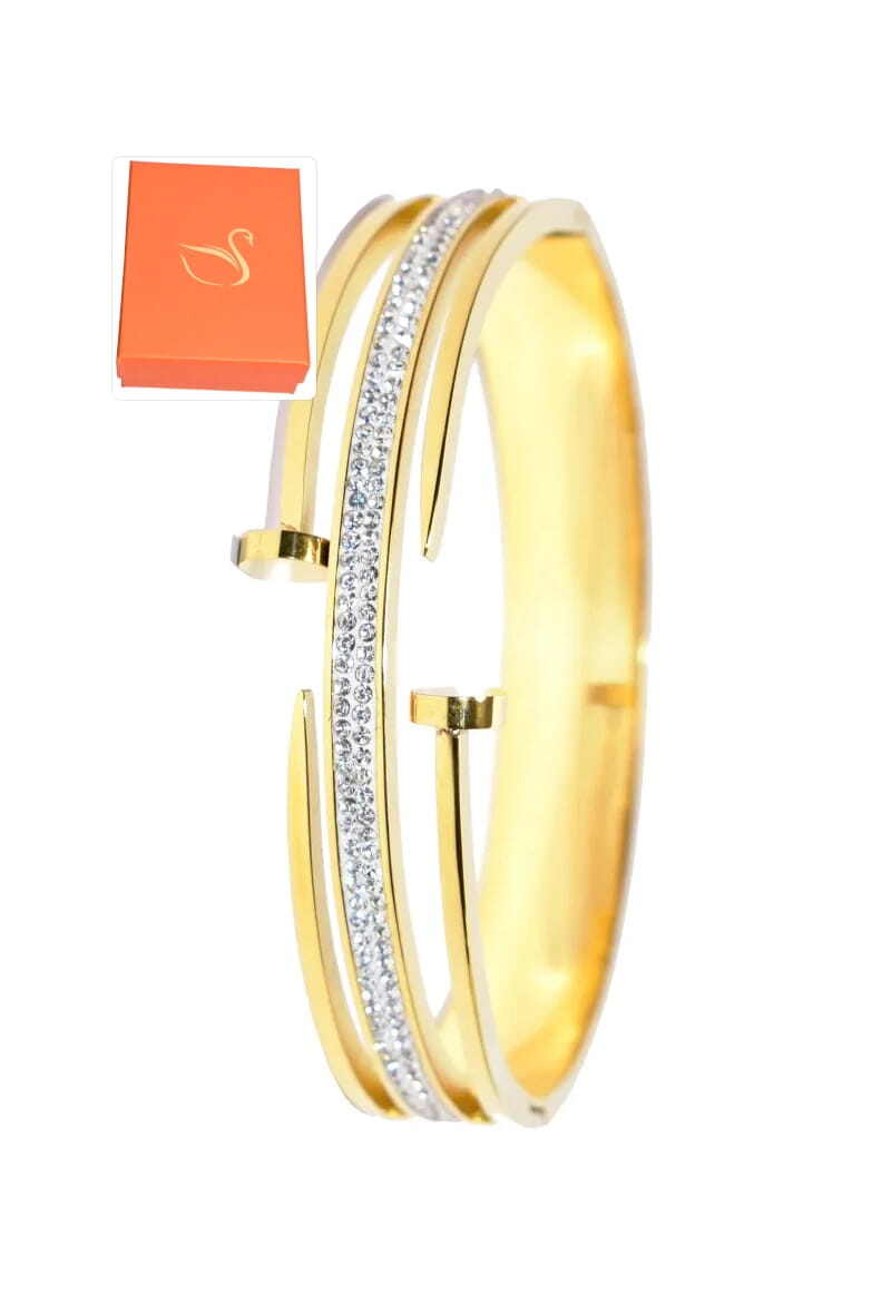 Grossiste Emma Fantaisies - Coffret cadeaux jonc bracelet Or