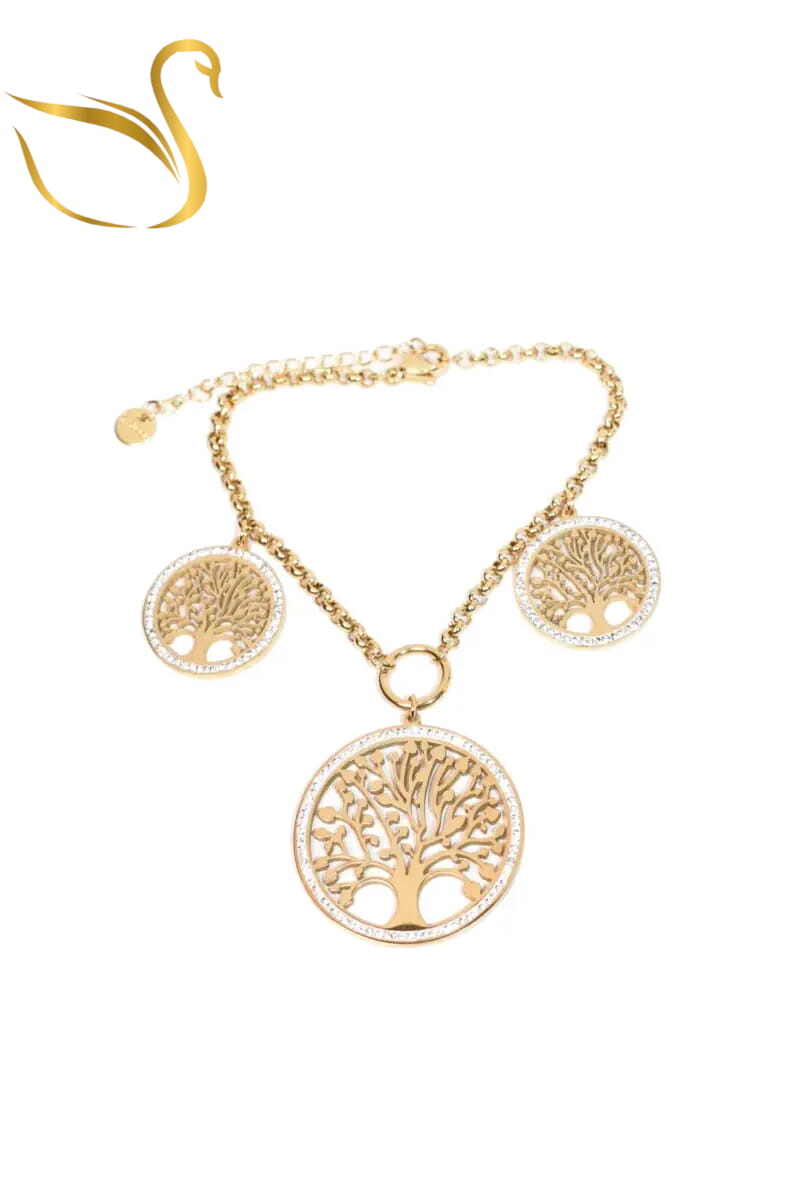 Grossiste Emma Fantaisies - Bracelet arbre de la vie Or