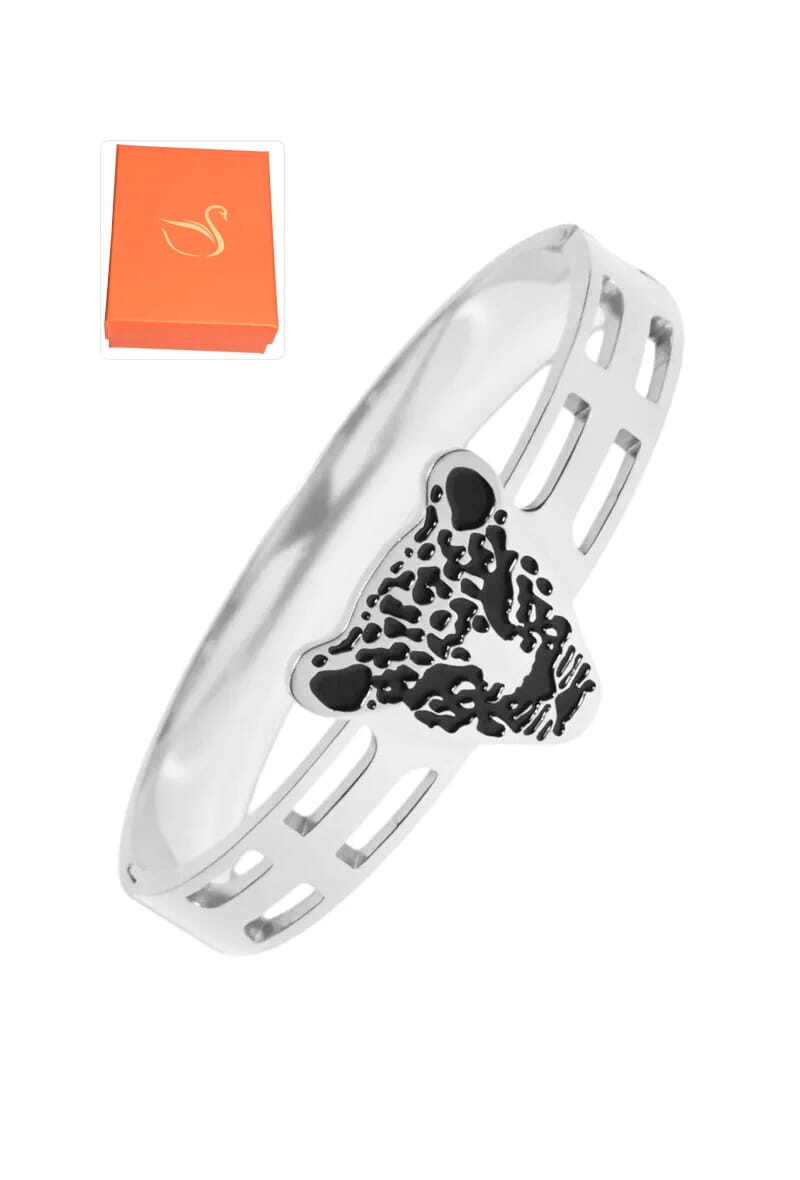 Grossiste Emma Fantaisies - Coffret cadeaux jonc félin Argent