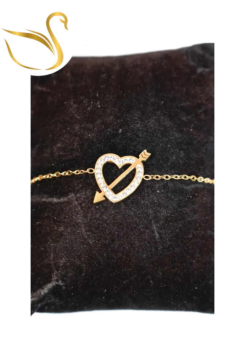 Grossiste Emma Fantaisies - Bracelet coup de coeur Or