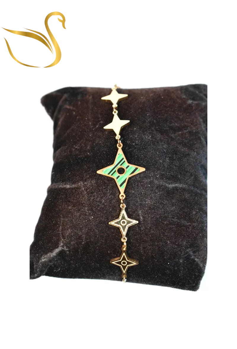 Grossiste Emma Fantaisies - Bracelet shuriken étoile Or