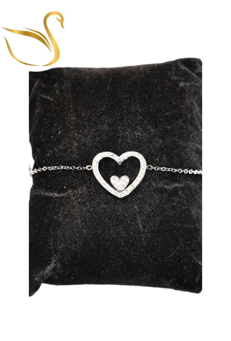 Grossiste Emma Fantaisies - Bracelet Coeur Argent