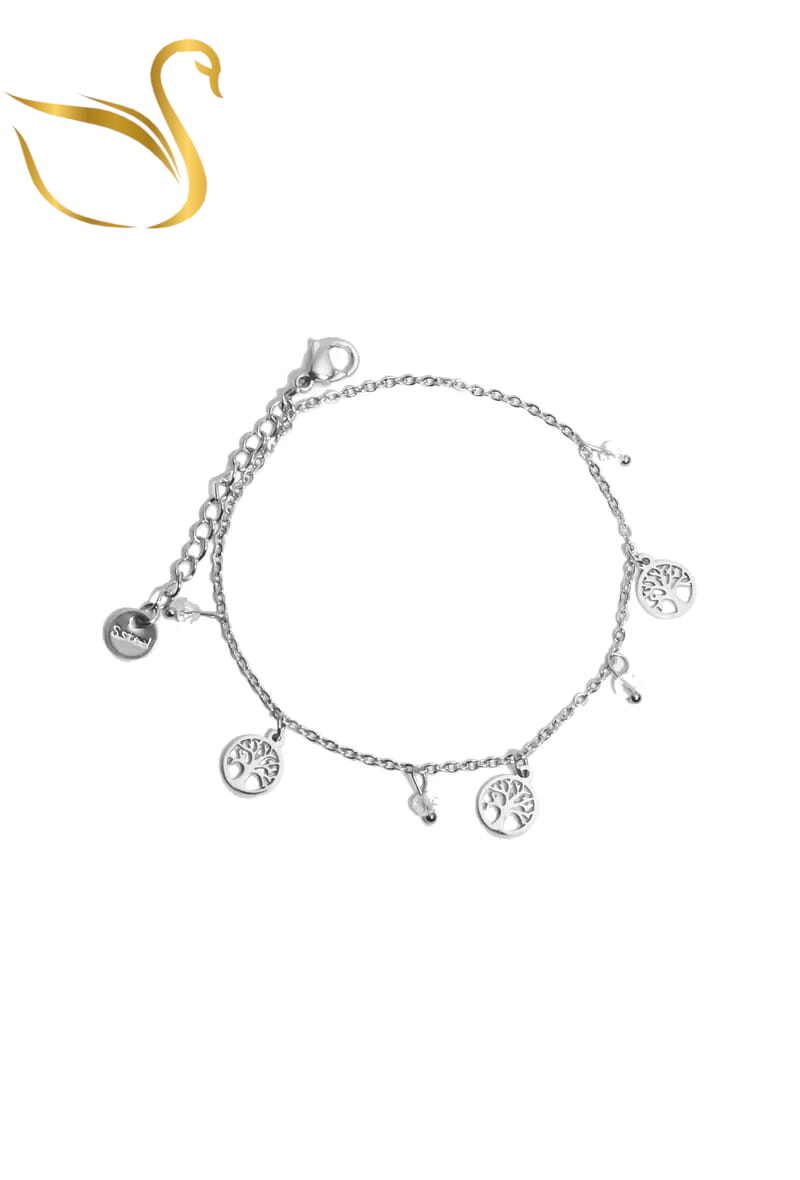 Grossiste Emma Fantaisies - Bracelet arbre de la vie Argent