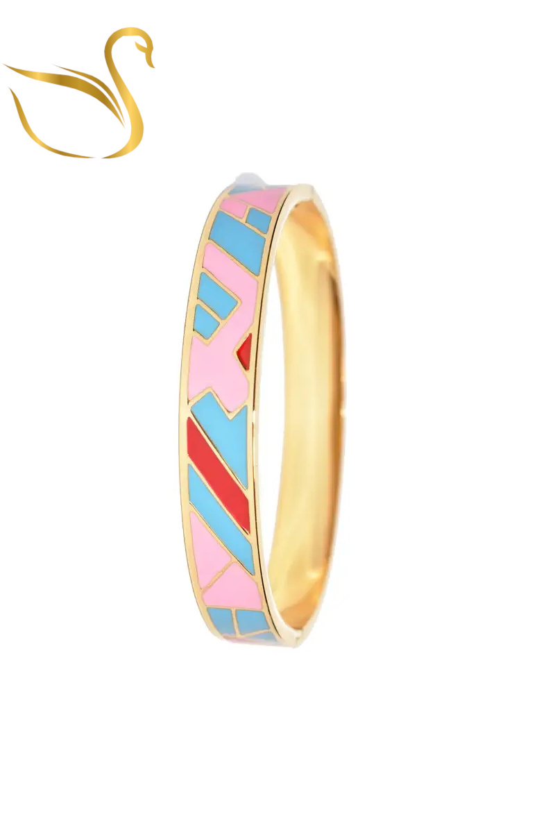 Grossista Emma Fantaisies - Bracciale Thai Colorato in Oro