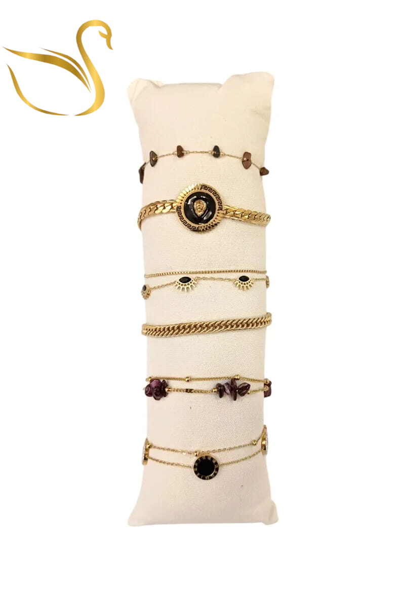 Grossiste Emma Fantaisies - Bracelet en lot avec présentoir Or