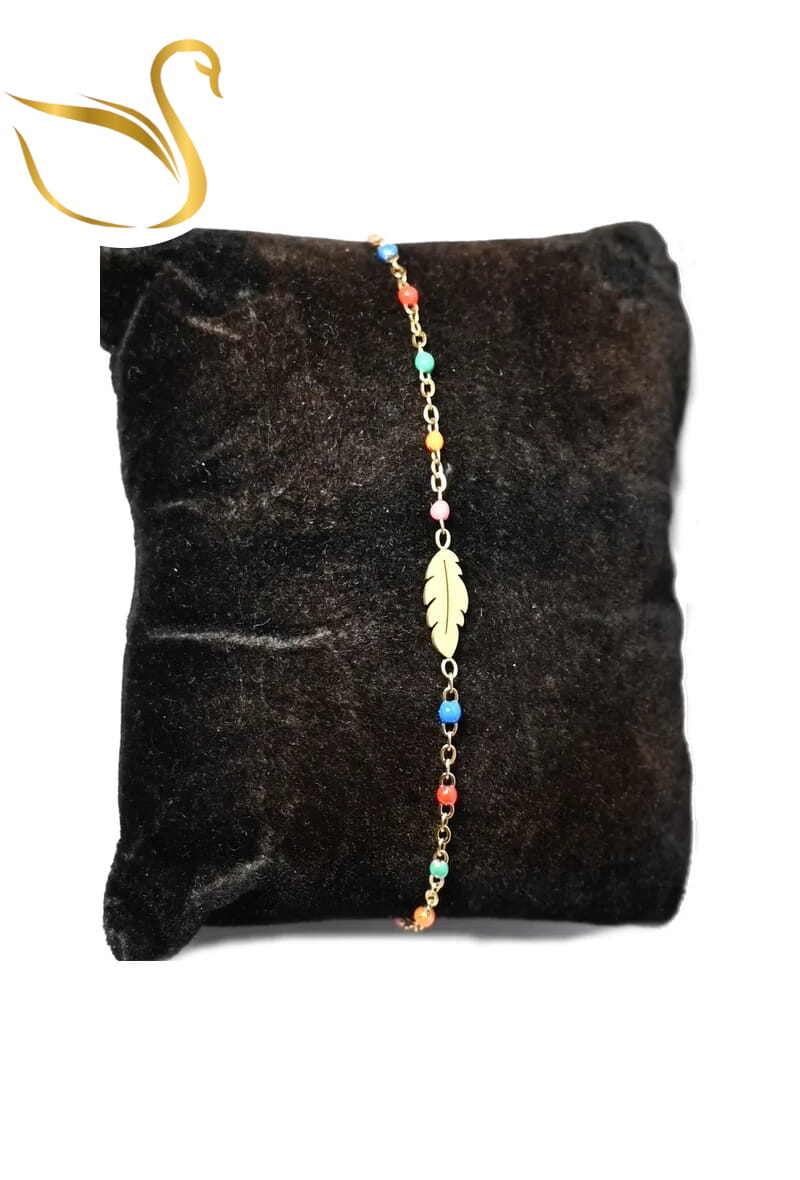 Grossiste Emma Fantaisies - Bracelet feuille de la vie Or
