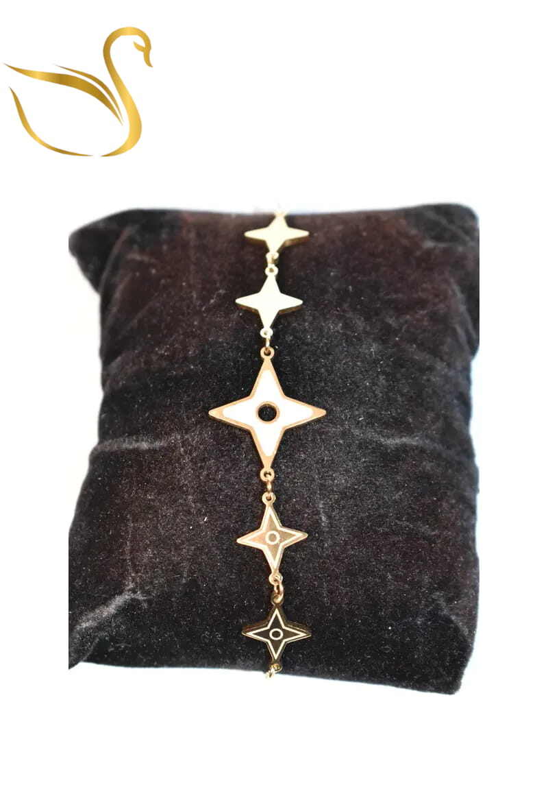 Grossiste Emma Fantaisies - Bracelet shuriken étoile Or