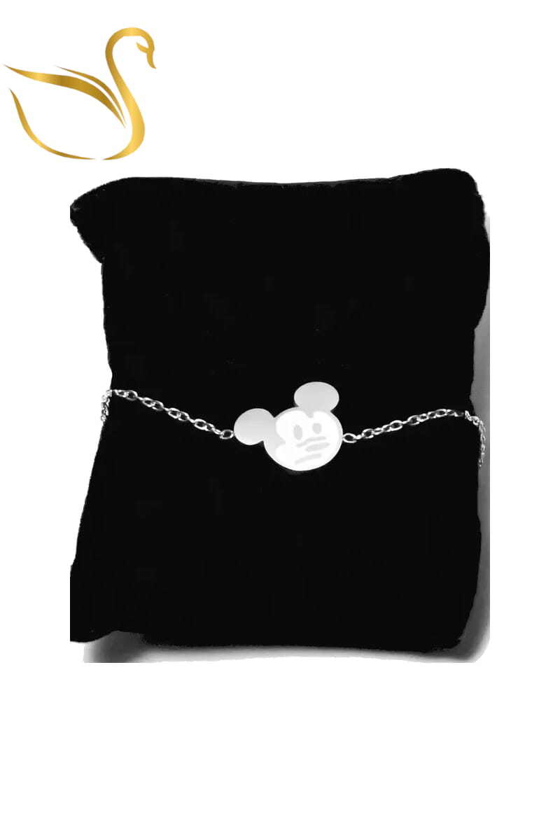 Grossiste Emma Fantaisies - Bracelet mickey Argent