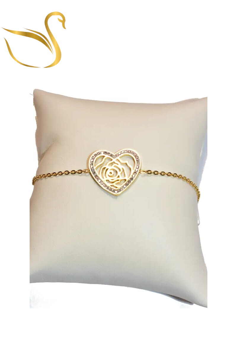 Grossiste Emma Fantaisies - Bracelet Coeur Or