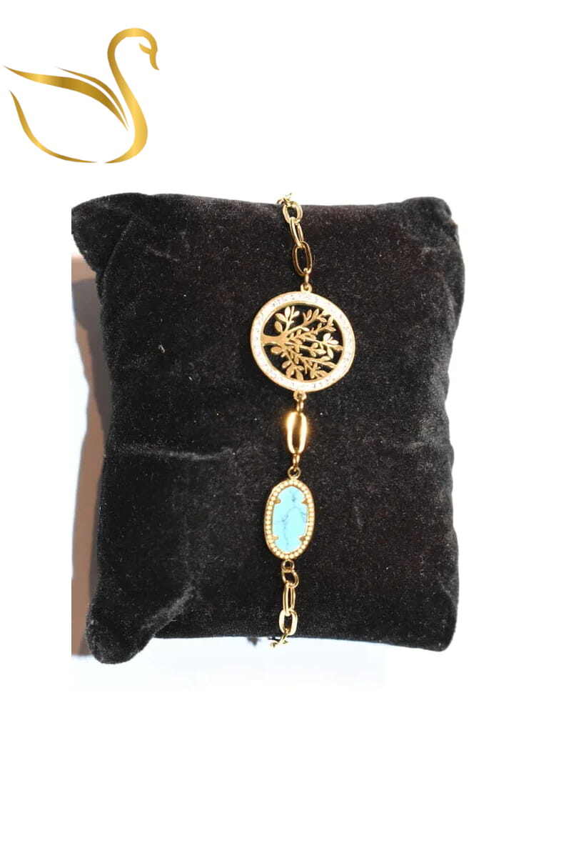 Grossiste Emma Fantaisies - Bracelet arbre de la vie Or