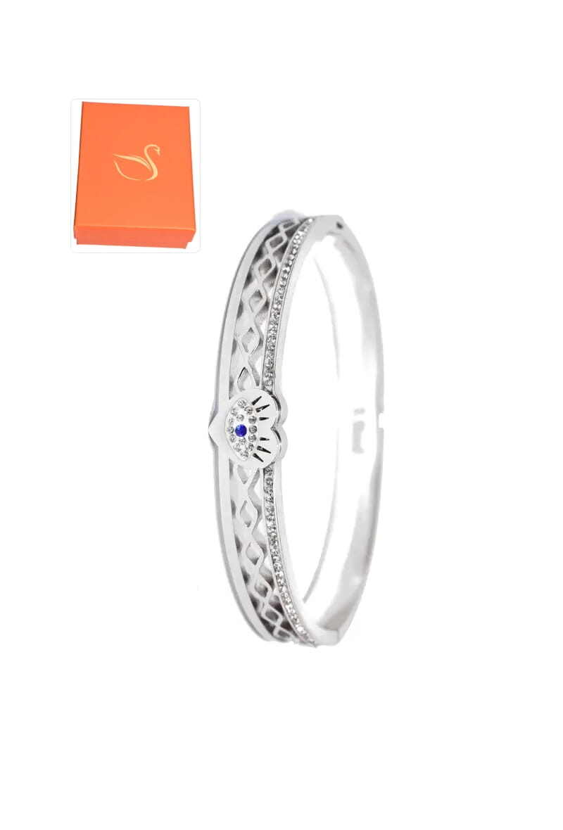 Grossiste Emma Fantaisies - Coffret cadeaux jonc Coeur Argent
