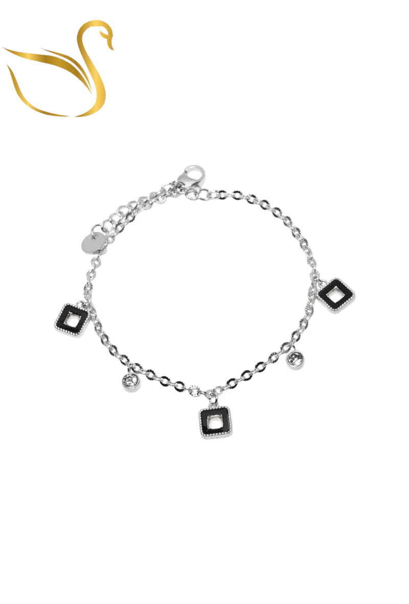 Grossiste Emma Fantaisies - Bracelet carré Argent
