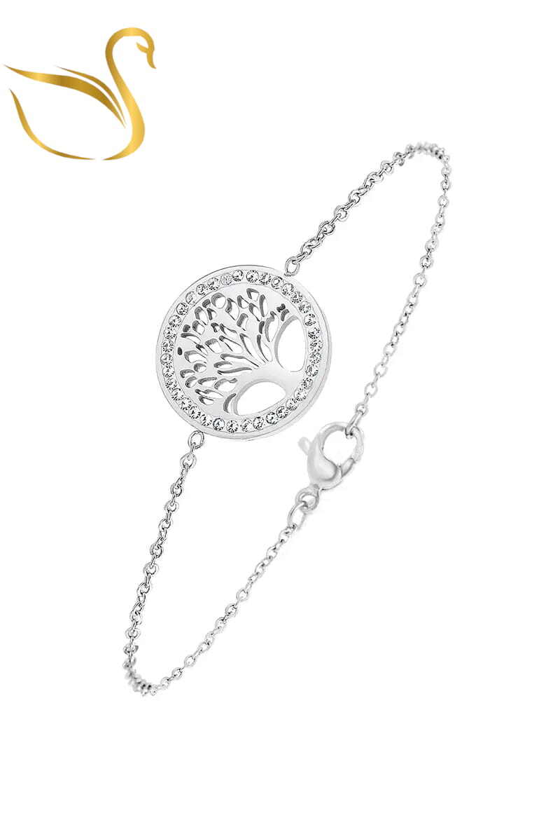 Grossiste Emma Fantaisies - Bracelet arbre de la vie Argent