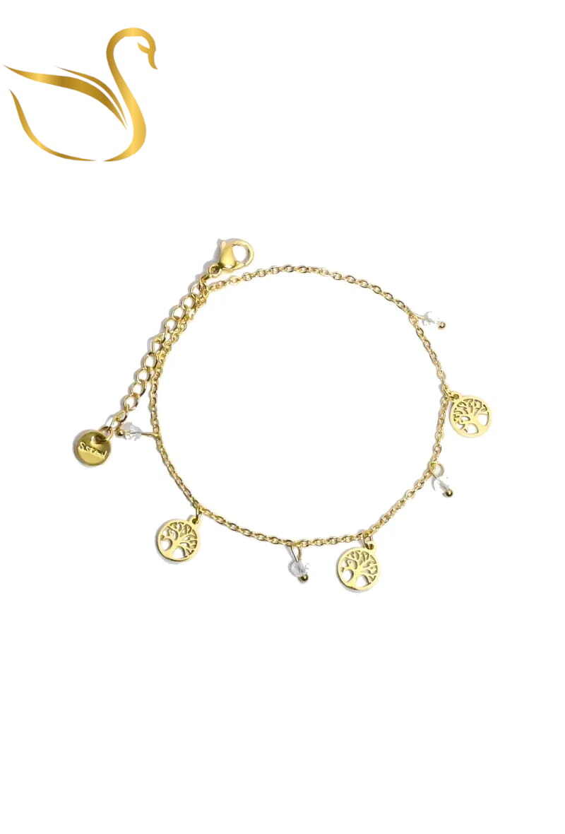 Grossiste Emma Fantaisies - Bracelet arbre de la vie Or