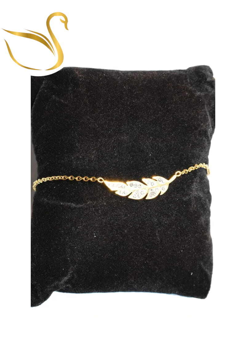 Grossiste Emma Fantaisies - Bracelet feuille de la vie Or
