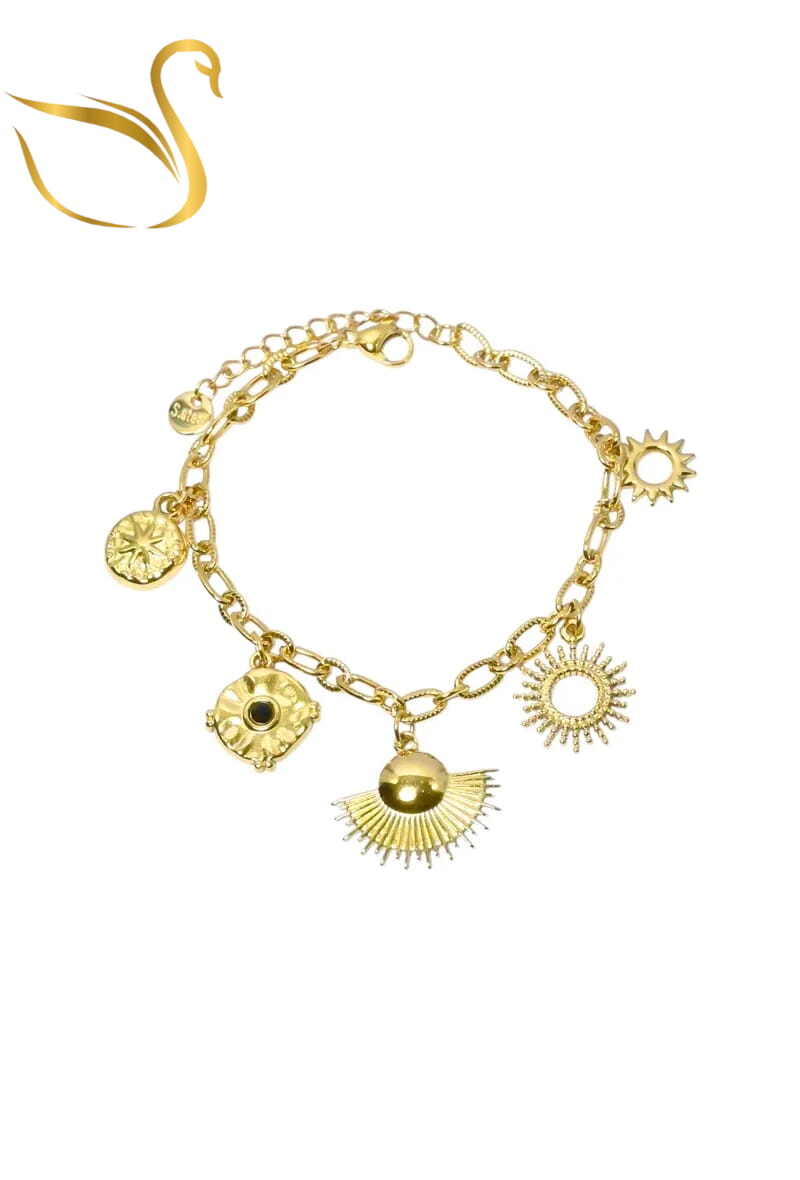 Grossiste Emma Fantaisies - Bracelet breloque Or