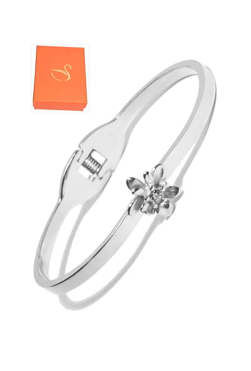 Grossiste Emma Fantaisies - Coffret cadeaux jonc fleur Argent
