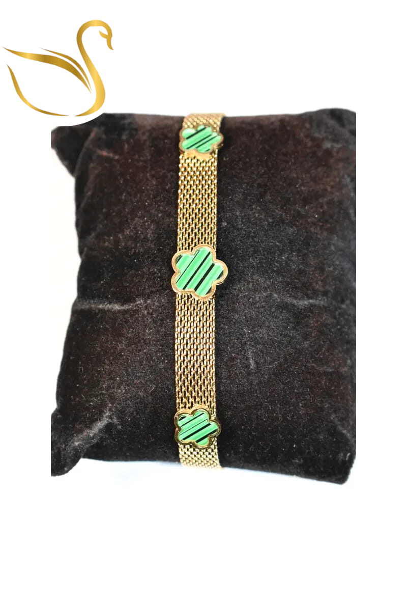 Grossiste Emma Fantaisies - Bracelet fleur Or