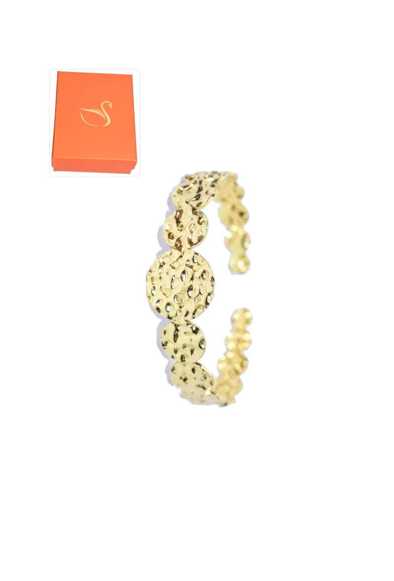 Grossiste Emma Fantaisies - Coffret cadeaux jonc manchette Or