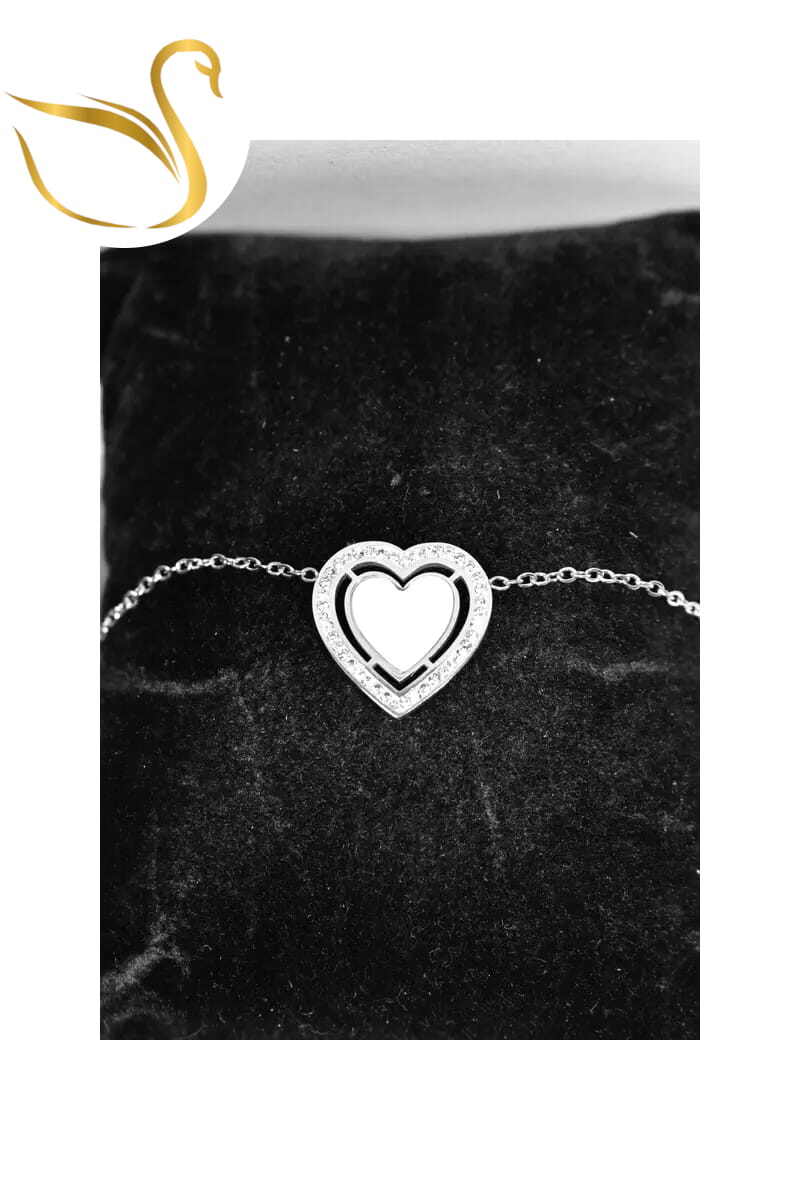 Grossiste Emma Fantaisies - Bracelet Coeur Argent
