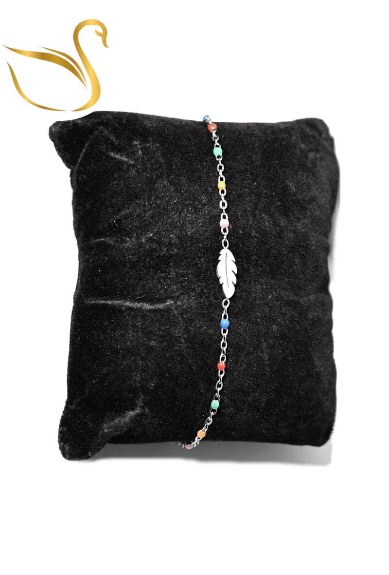 Grossiste Emma Fantaisies - Bracelet feuille Argent