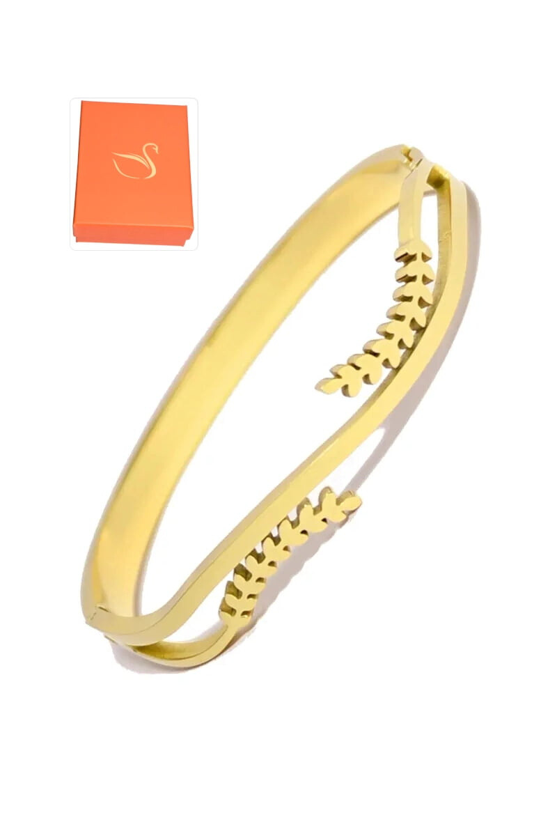 Wholesaler Emma Fantaisies - Gift box with life leaf bangle