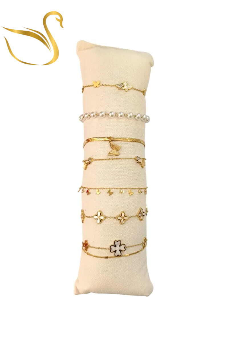 Grossiste Emma Fantaisies - Bracelet en lot avec présentoir Or