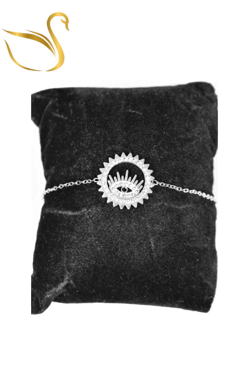Grossiste Emma Fantaisies - Bracelet oeil de Fatma Argent